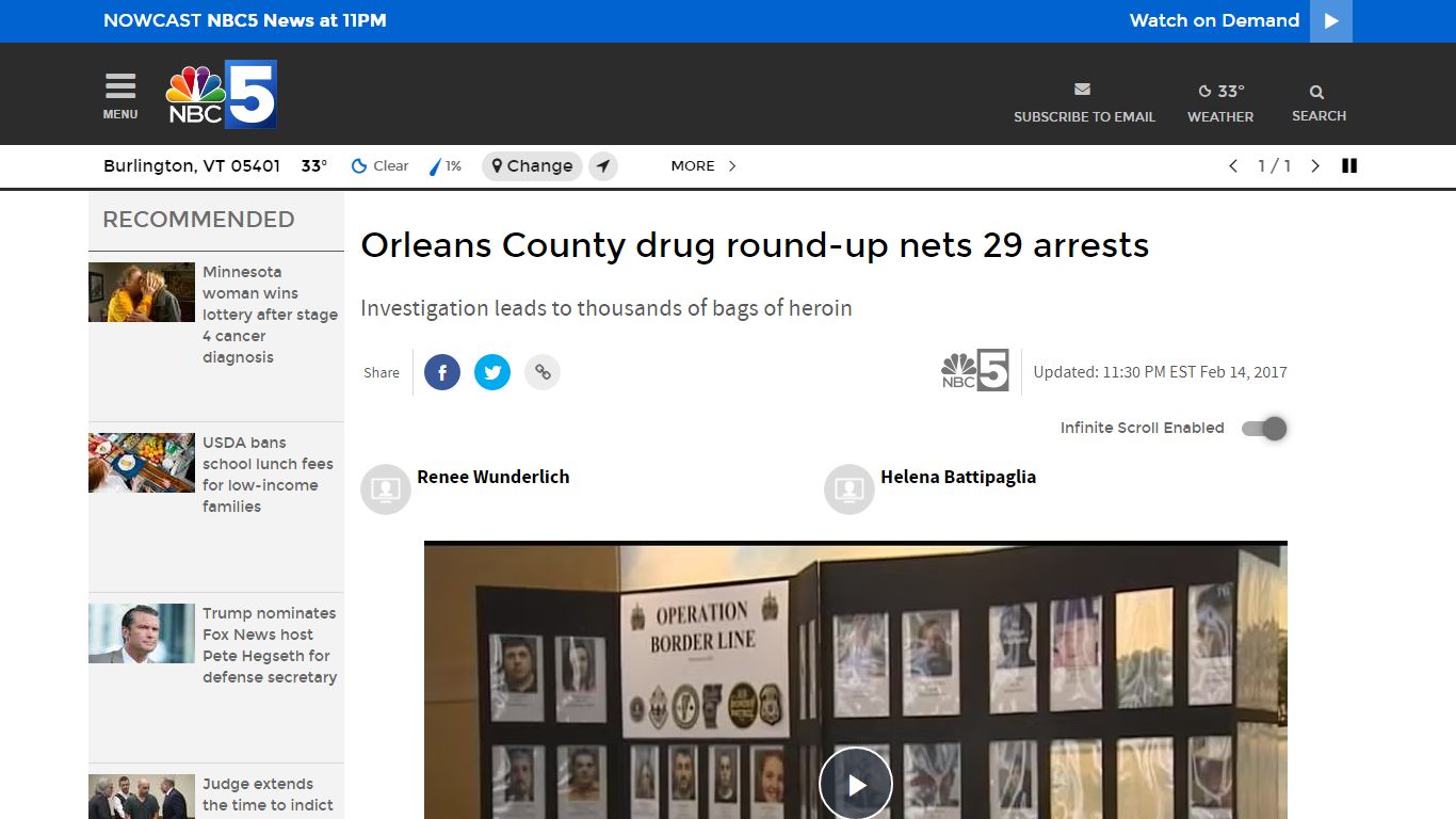 Orleans County drug round-up nets 29 arrests - My NBC5