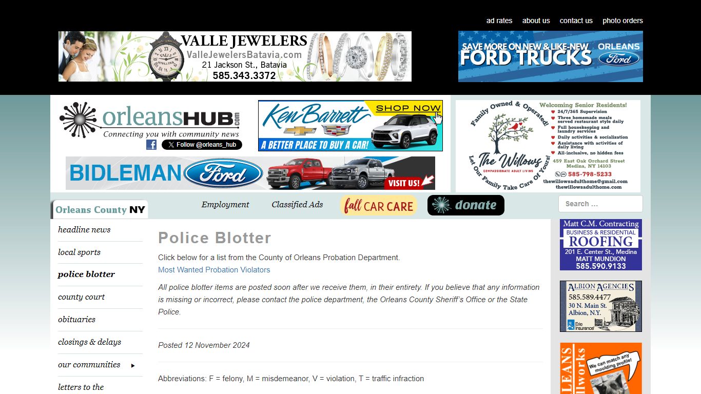 Police Blotter - Community News, Events, & Information - Orleans Hub